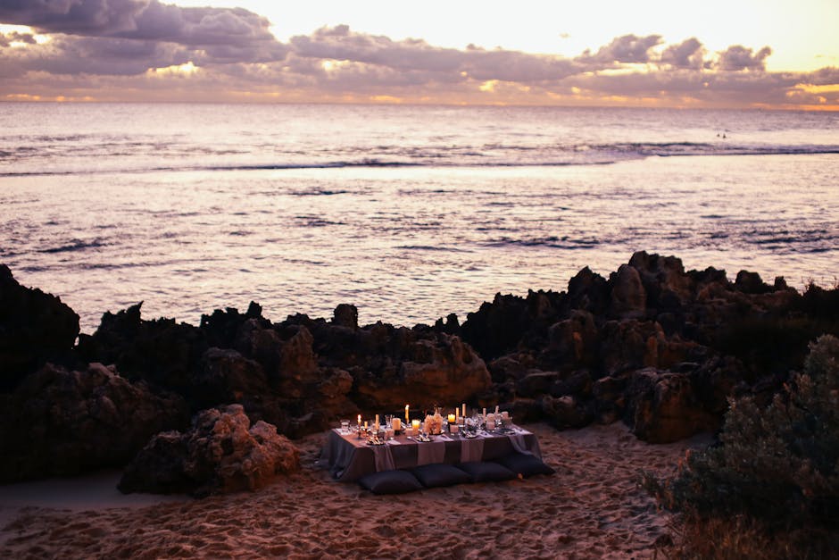 Elegant dinner setup