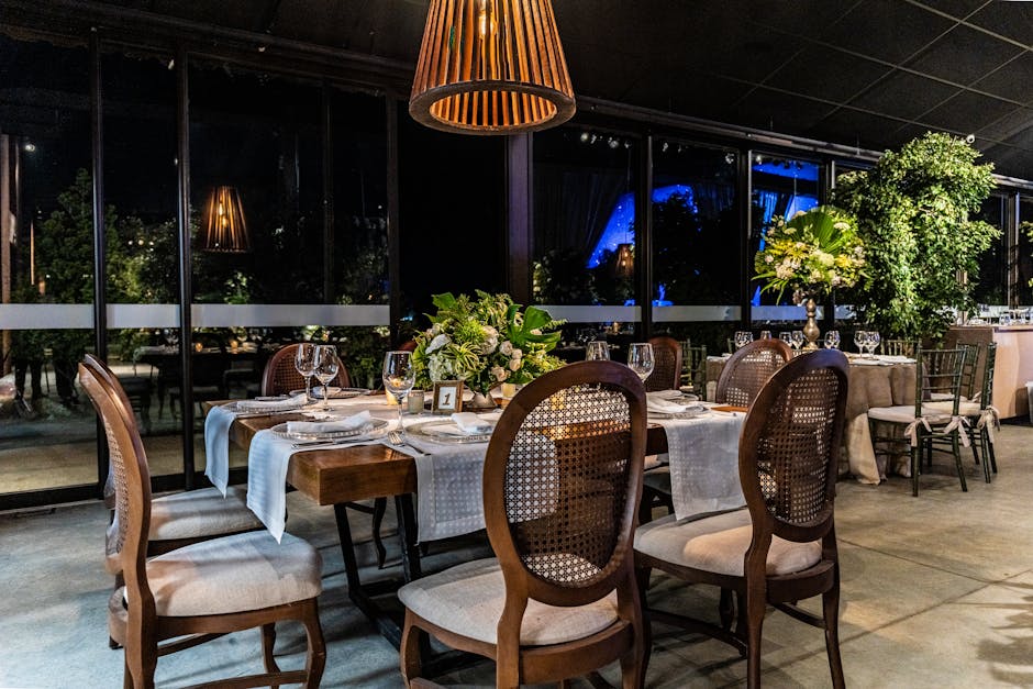 Luxury entertainment venue with yellow lights